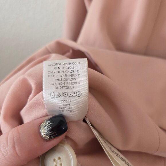 Ann Taylor US Womens Size 14 Blush Pink Blazer Single Button Business Office - Picture 8 of 11